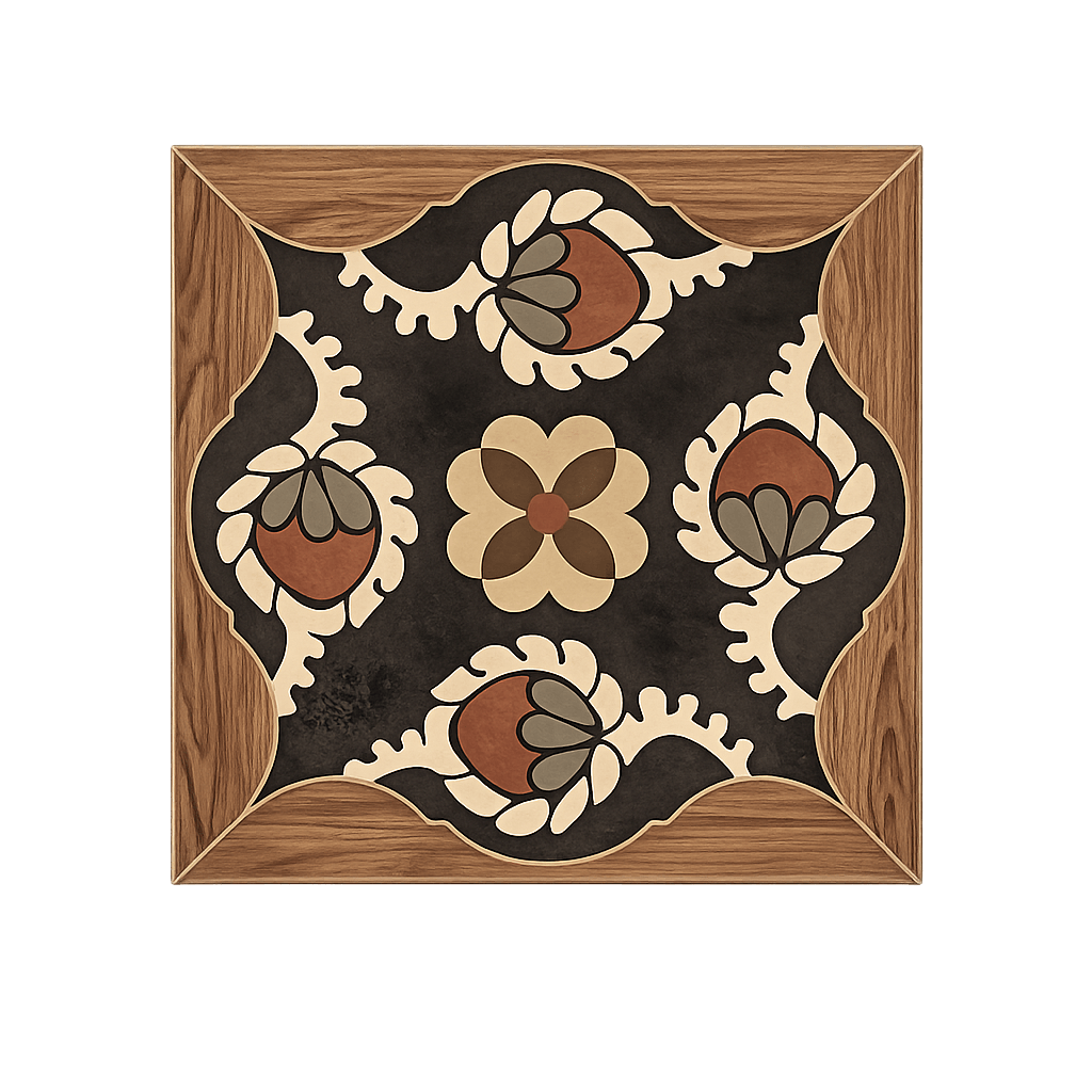 Gilded Grove | Heritage Botanical Art Tile