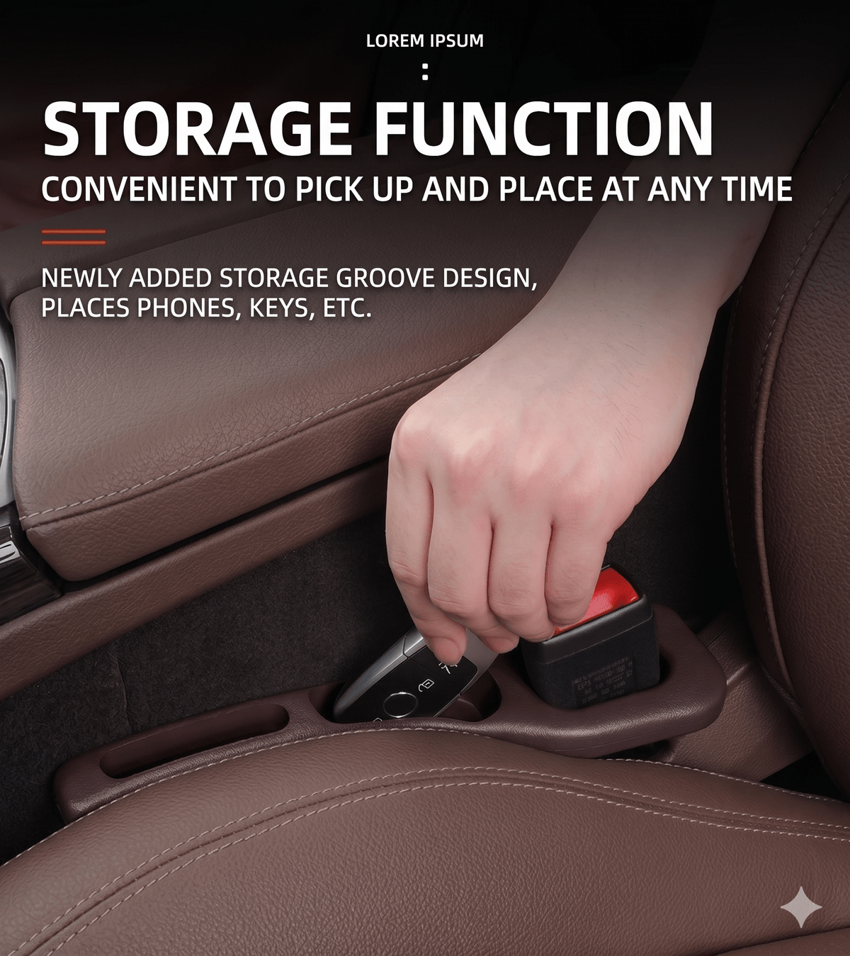Universal Multifunctional Car Seat Gap Filler & Organizer