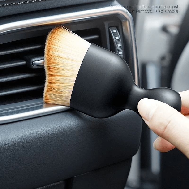 Premium Ultra-Soft Car Interior Detailing Brush – Dusting Tool for Dashboard, Air Vents, and Leather
