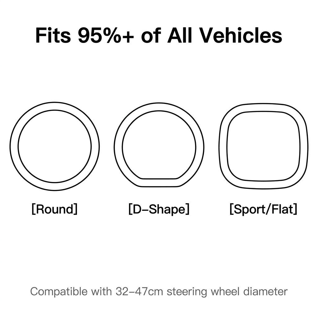 Universal Silicone Steering Wheel Cover — 11 Colors