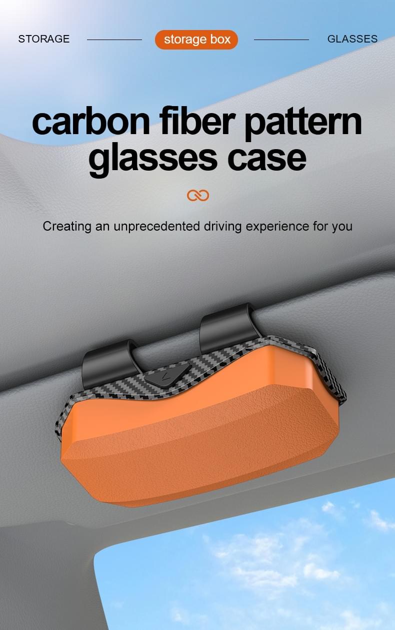 Premium Automotive Sun Visor Glasses Case