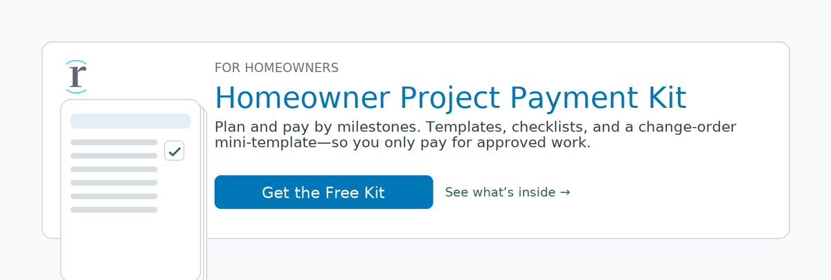 Get Your Homeowner Project Payment Toolkit Get Your Homeowner Project Payment Toolkit