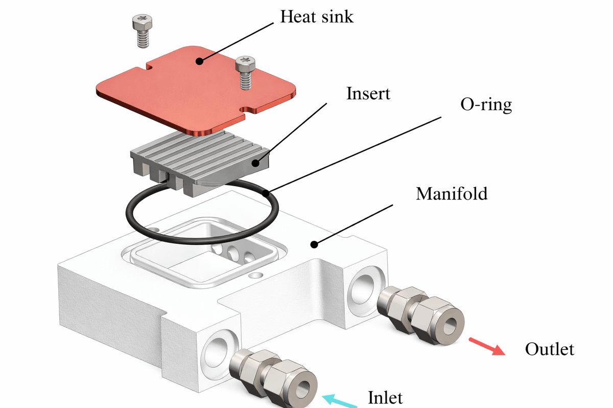 Stirling Cryocooler direct coolant to the heat sink has been widely studied for liquid-cooling of electronic components Stirling Cryocooler direct coolant to the heat sink has been widely studied for liquid-cooling of electronic components