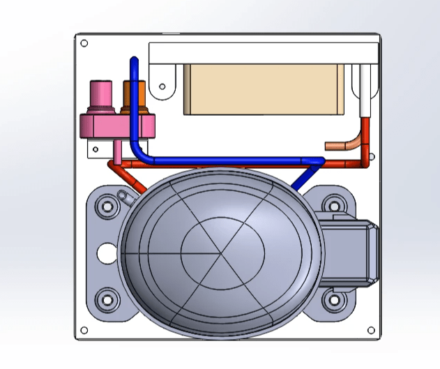 Cooling system evaporator diagram Cooling system evaporator diagram