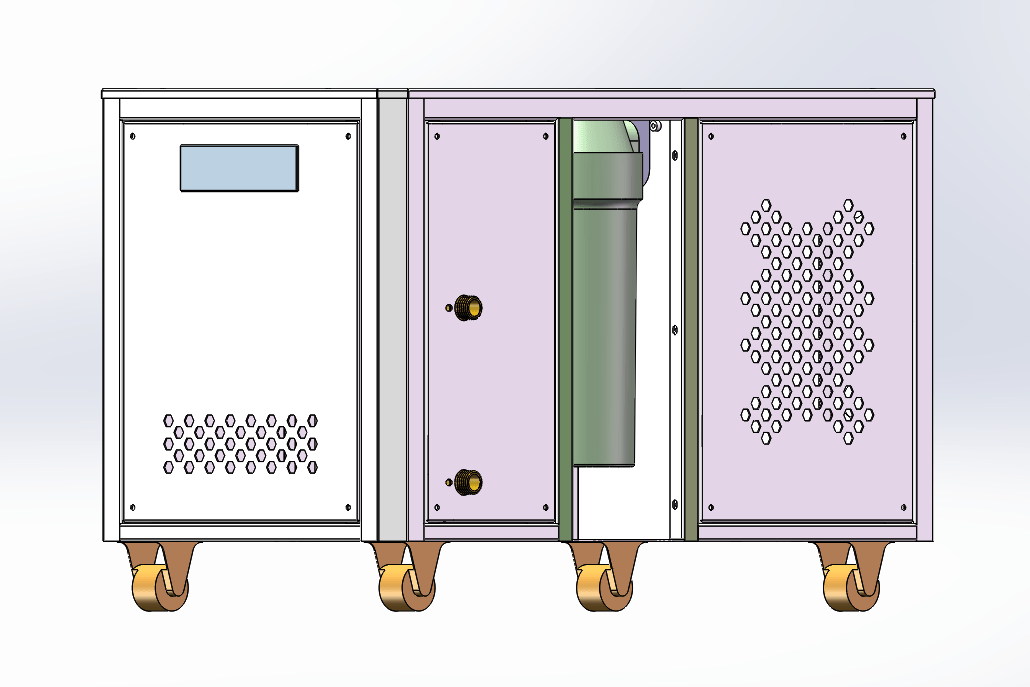 نظام التبريد الصغير يعمل نظام التبريد الصغير يعمل