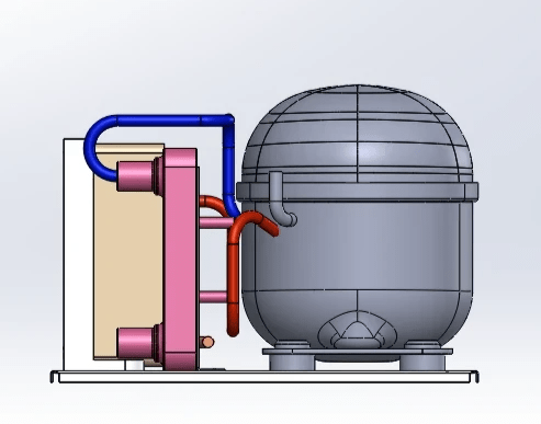 Cooling system evaporator Cooling system evaporator
