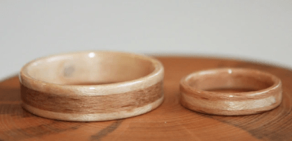 Beech and Maple Wood Rings Beech and Maple Wood Rings