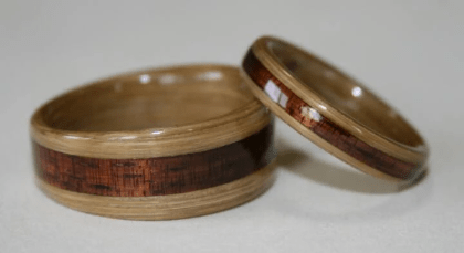 Bamboo Rings with Hawaiian Koa inlays. Learn about the spiritual qualities of Bamboo. Bamboo Rings with Hawaiian Koa inlays. Learn about the spiritual qualities of Bamboo.