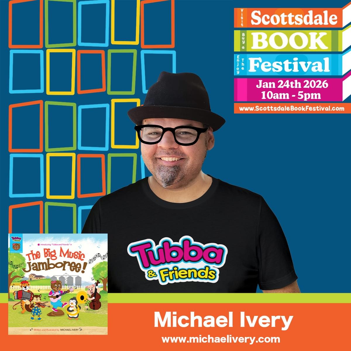 Author - illustrator - DJ - Michael Ivery of Tubba and Friends children's books Author - illustrator - DJ - Michael Ivery of Tubba and Friends children's books