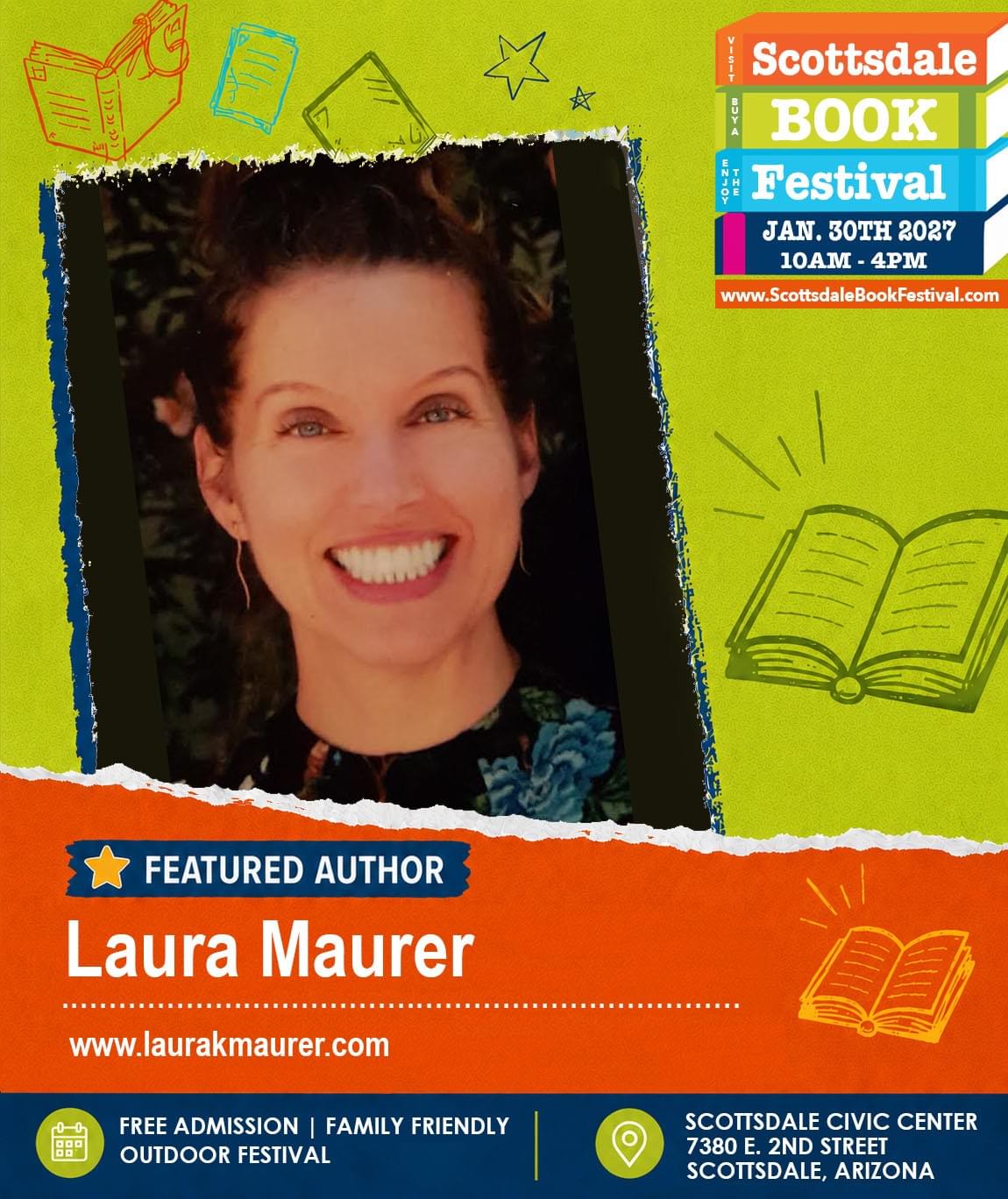 Laura Maurer, featured Scottsdale romantasy author appearing at Scottsdale Book Festival 2027 in Scottsdale, Arizona. Laura Maurer, featured Scottsdale romantasy author appearing at Scottsdale Book Festival 2027 in Scottsdale, Arizona.