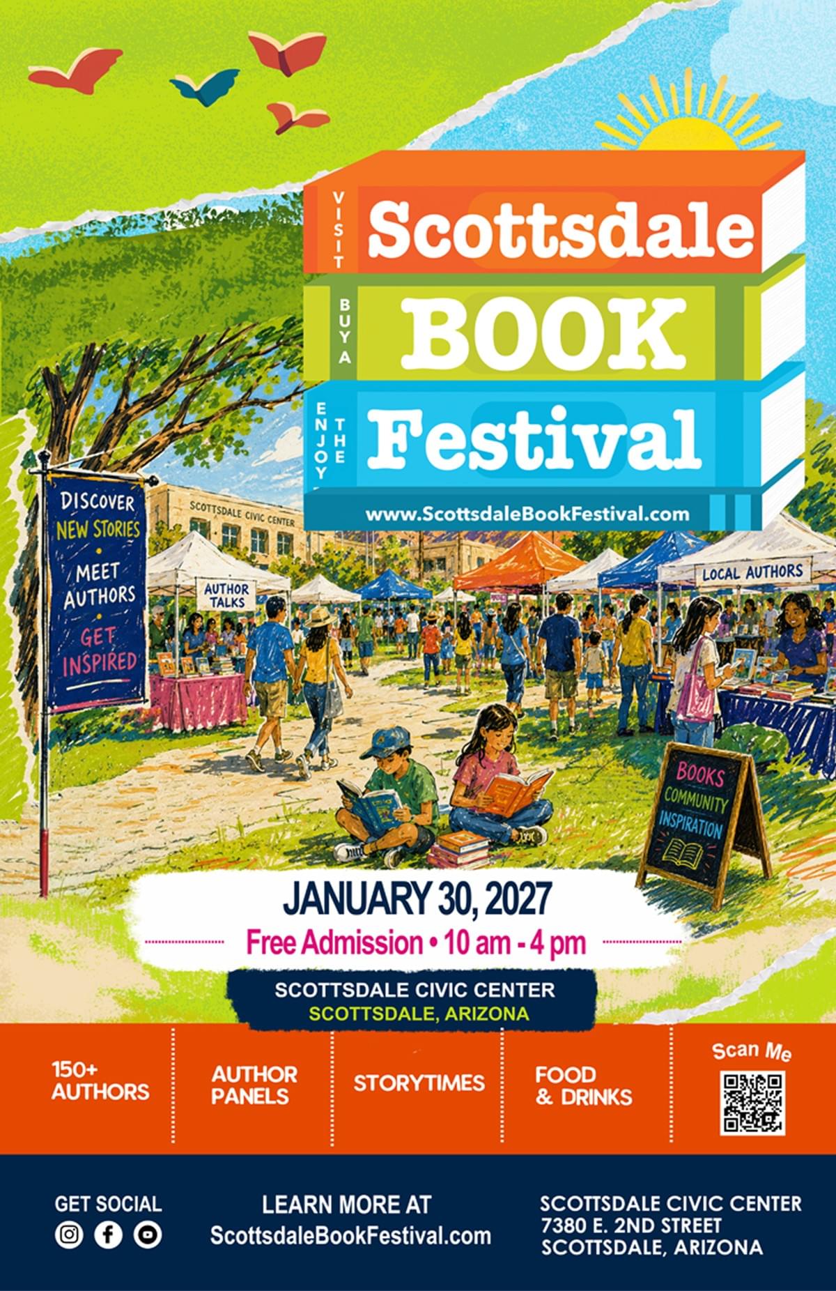 Scottsdale Book Festival 2027 Poster Scottsdale Book Festival 2027 Poster