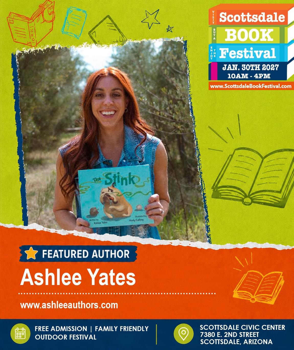 Author Ashlee Yates joining the children' story time. Author Ashlee Yates joining the children' story time.