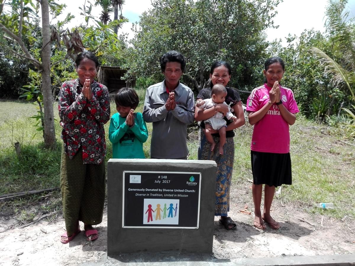 Diverse United Church collected $200 in loose change & donated it to MTRF so this family in need in Cambodia could benefit from this gift of water! Diverse United Church collected $200 in loose change & donated it to MTRF so this family in need in Cambodia could benefit from this gift of water!
