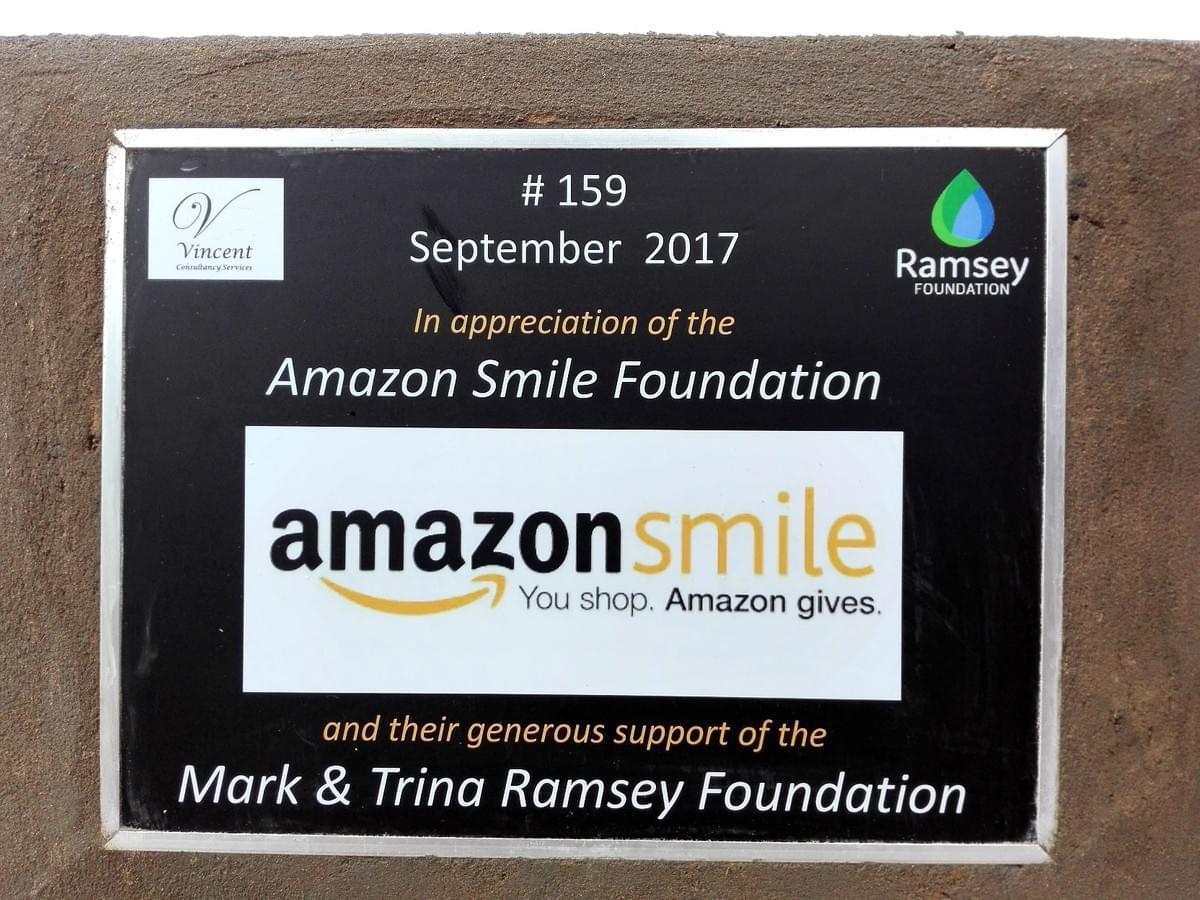 Photo of Well in Cambodia dedicated by Mark & Trina Ramsey Foundation via funds donated by the Amazon Smile Foundation Photo of Well in Cambodia dedicated by Mark & Trina Ramsey Foundation via funds donated by the Amazon Smile Foundation
