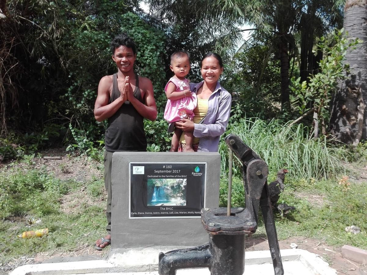 This Ohio-based ladies group each donated $20 to MTRF in order to provide this young family with a water well in Cambodia This Ohio-based ladies group each donated $20 to MTRF in order to provide this young family with a water well in Cambodia