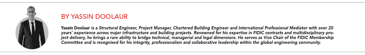 Yassin Doolaur, structural engineer, project manager and FIDIC expert specialising in construction dispute avoidance and contract management. Yassin Doolaur, structural engineer, project manager and FIDIC expert specialising in construction dispute avoidance and contract management.