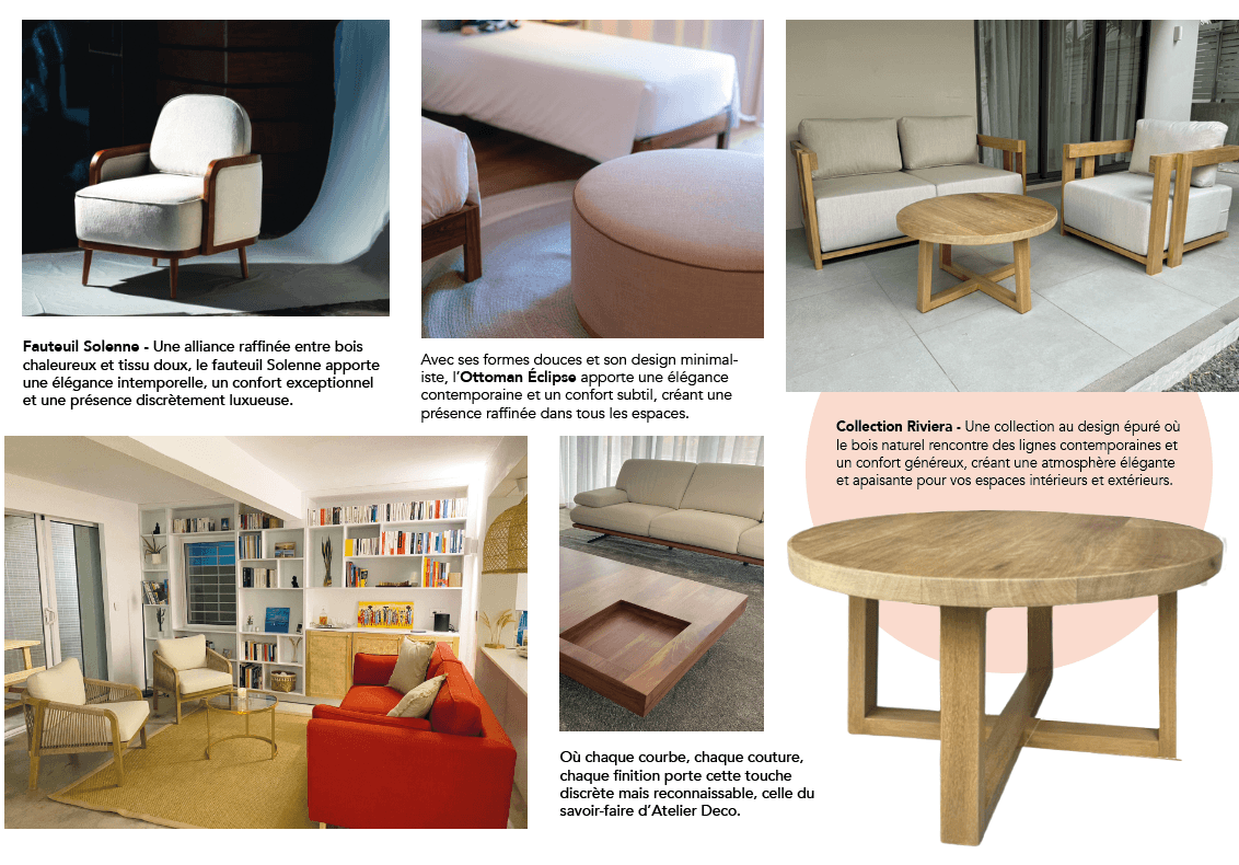 Les essences qu’on trouve chez Atelier Déco ne viennent pas d’un catalogue standardisé. Elles sont choisies, travaillées, façonnées par des mains mauriciennes formées au fil des années Les essences qu’on trouve chez Atelier Déco ne viennent pas d’un catalogue standardisé. Elles sont choisies, travaillées, façonnées par des mains mauriciennes formées au fil des années