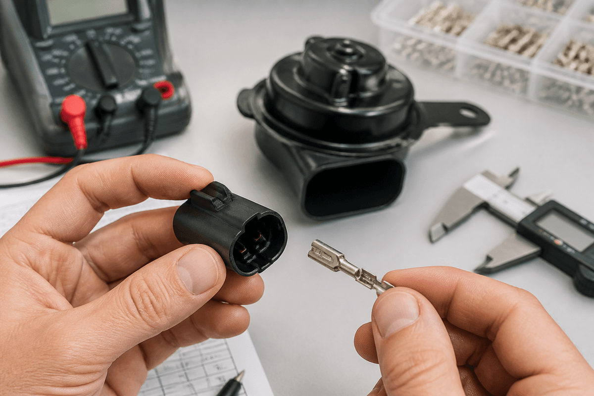 Buyer comparing car horn connector lock and terminal contact Buyer comparing car horn connector lock and terminal contact