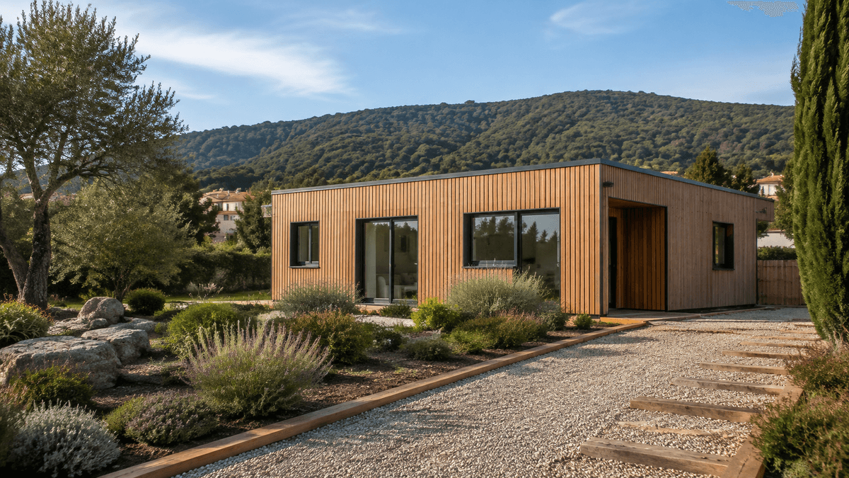 Casa prefabricada en Girona sobre parcela preparada Casa prefabricada en Girona sobre parcela preparada