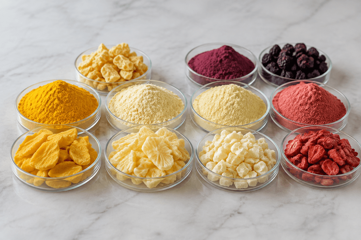 tropical citrus and berry fruit powders compared for natural flavoring tropical citrus and berry fruit powders compared for natural flavoring