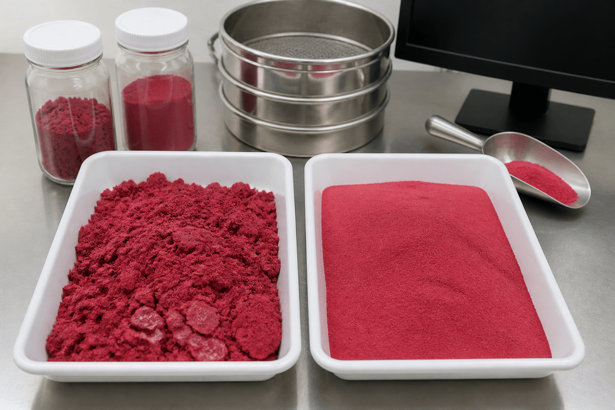 freeze-dried and spray-dried berry powders compared in quality control freeze-dried and spray-dried berry powders compared in quality control