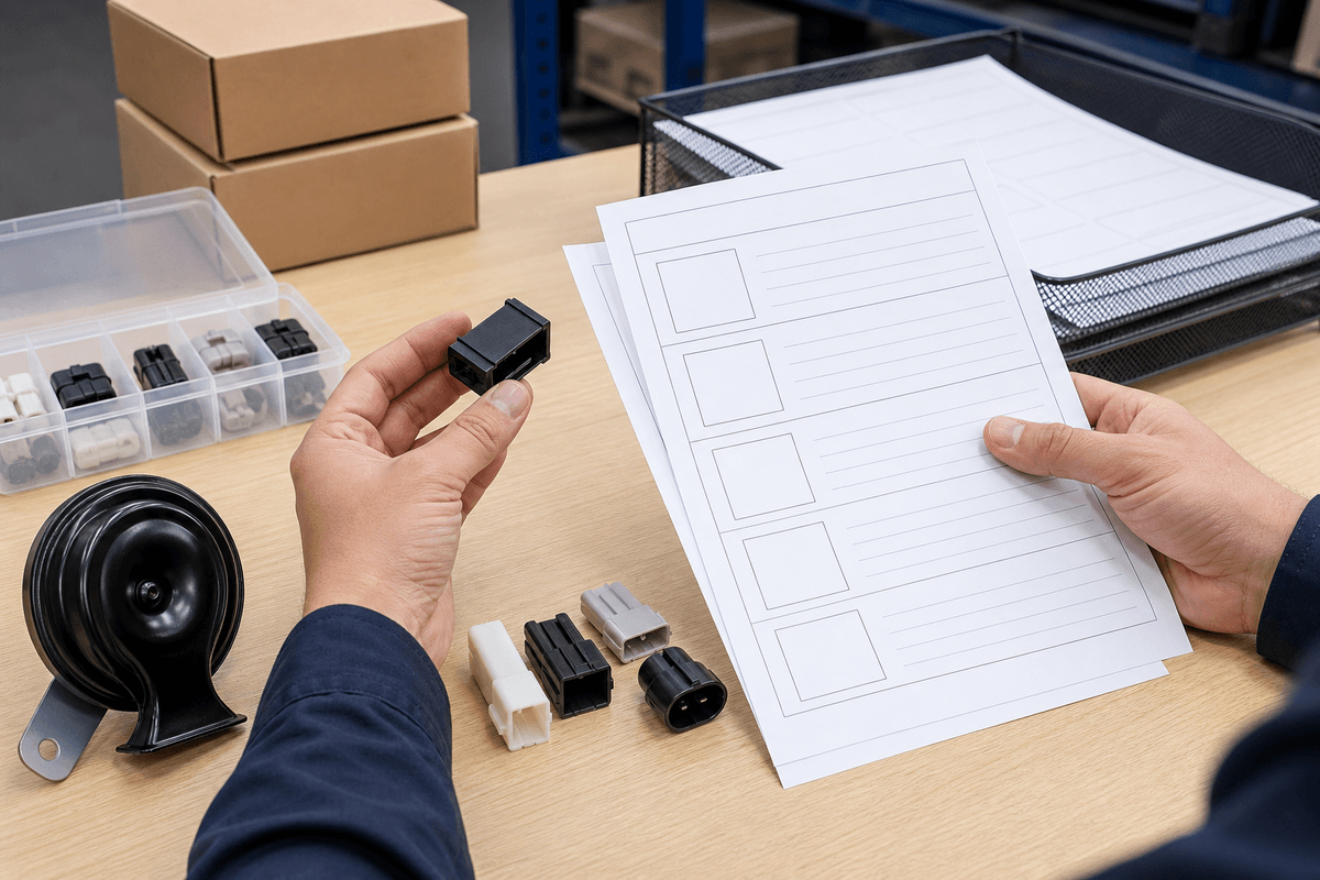 Multi fit car horn adapter kit for aftermarket inventory Multi fit car horn adapter kit for aftermarket inventory