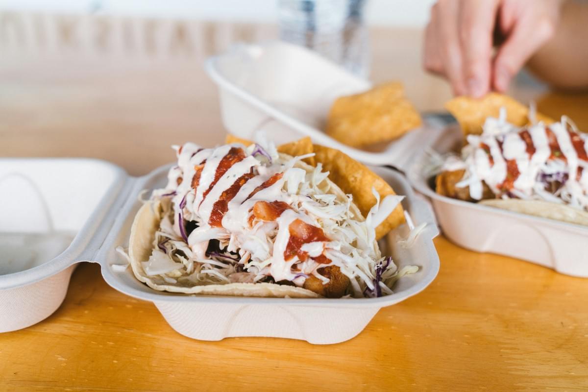 captivating view of carry out container showcasing delicious food captivating view of carry out container showcasing delicious food