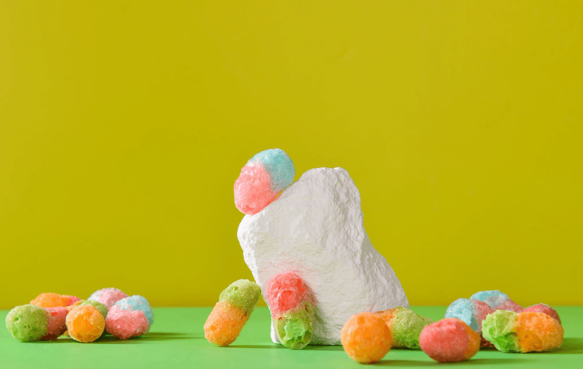 Freeze dried candy company showcasing vibrant Skittles and colorful treats. Freeze dried candy company showcasing vibrant Skittles and colorful treats.