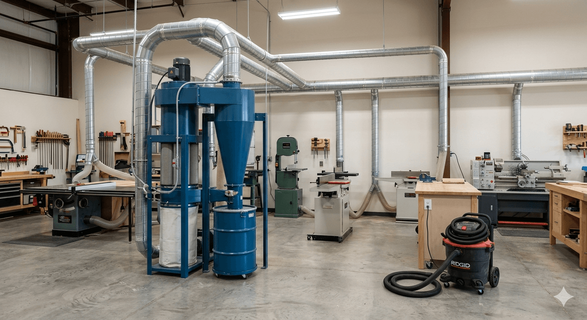 Shop vac used for small workshop dust cleanup Shop vac used for small workshop dust cleanup