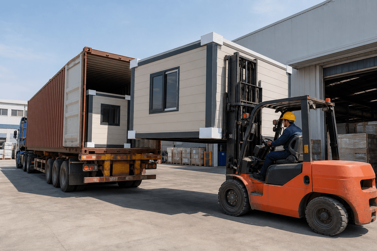 Importar casas prefabricadas de China con carga en contenedor Importar casas prefabricadas de China con carga en contenedor