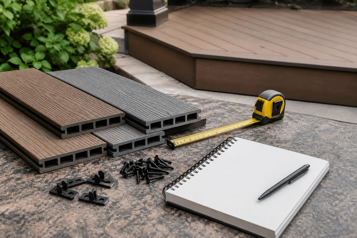 Composite deck cost comparison with boards and fasteners Composite deck cost comparison with boards and fasteners