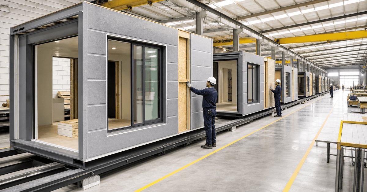 Fabricante de casas prefabricadas con módulos en producción Fabricante de casas prefabricadas con módulos en producción