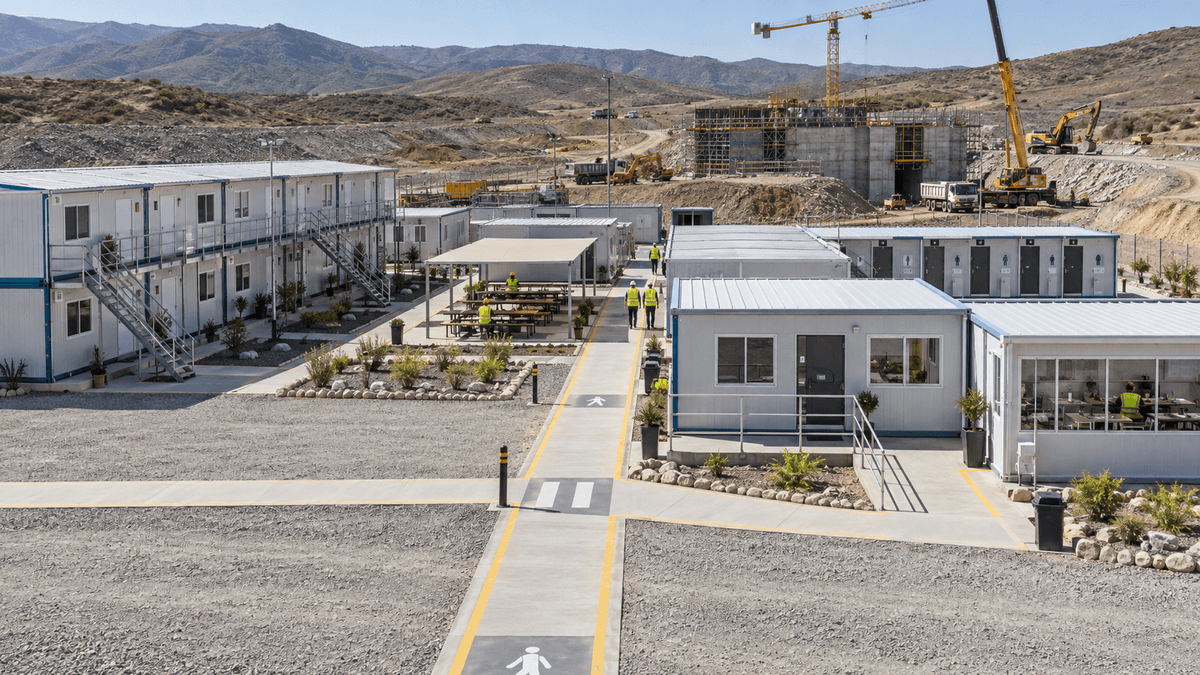 Módulos habitacionales para obras con baños y comedor Módulos habitacionales para obras con baños y comedor