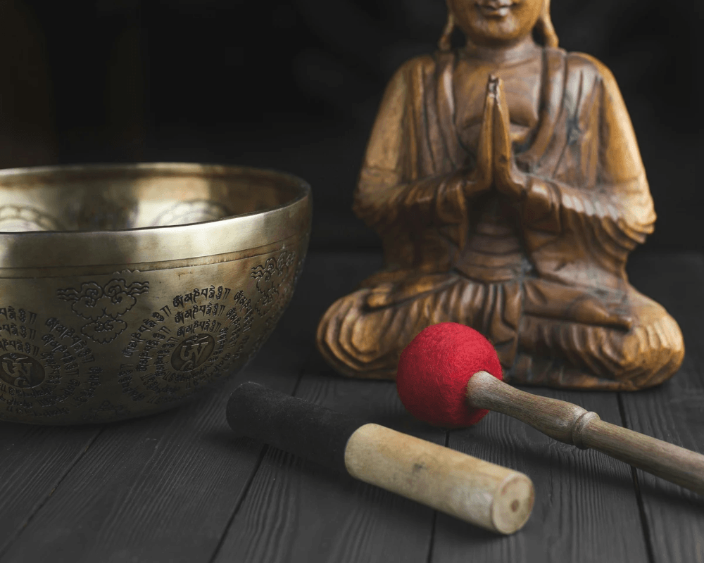 Tibetan bowls enhancing meditation experience Tibetan bowls enhancing meditation experience