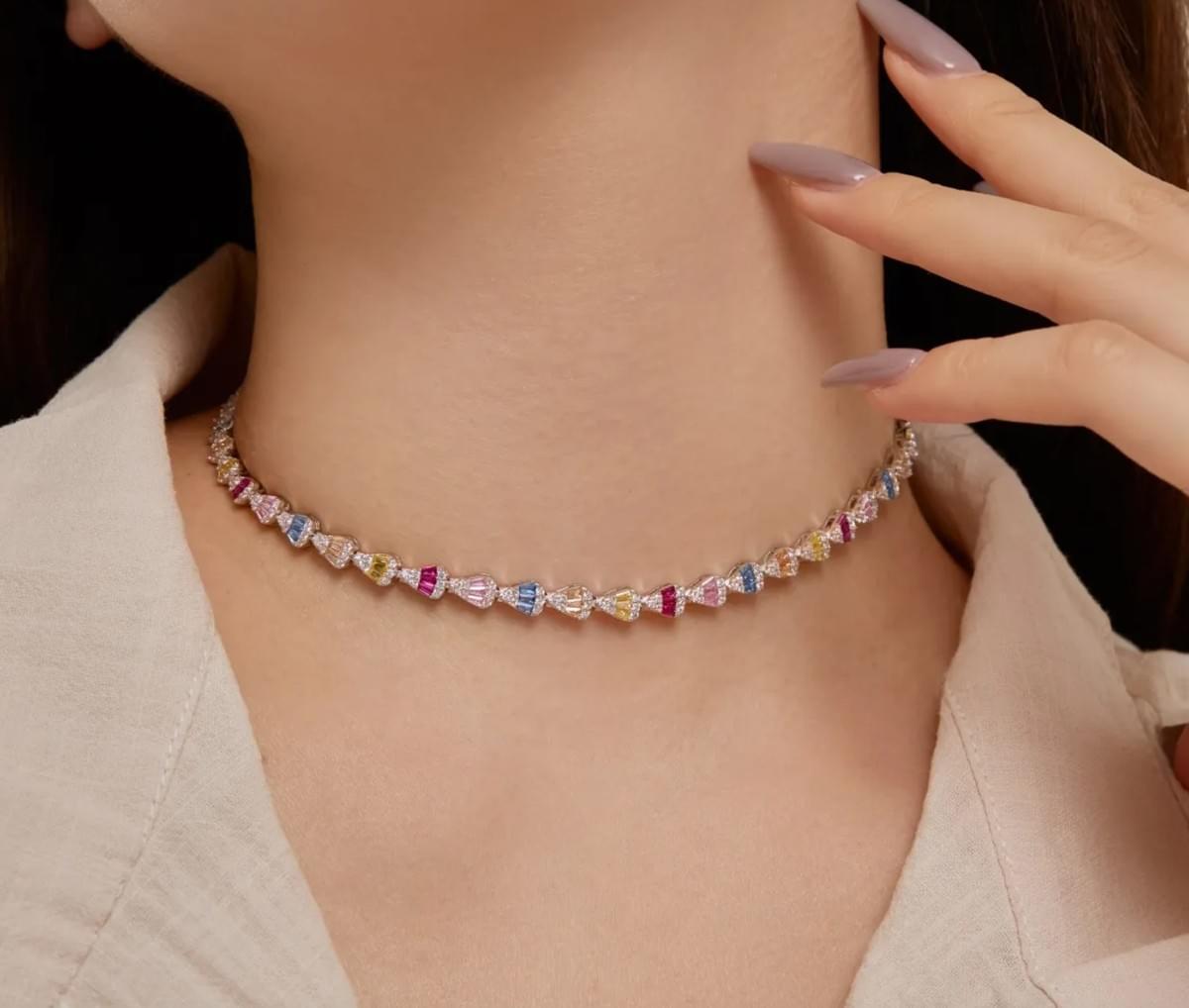 Classy simple diamond necklace designs with elegant solitaire pendant Classy simple diamond necklace designs with elegant solitaire pendant