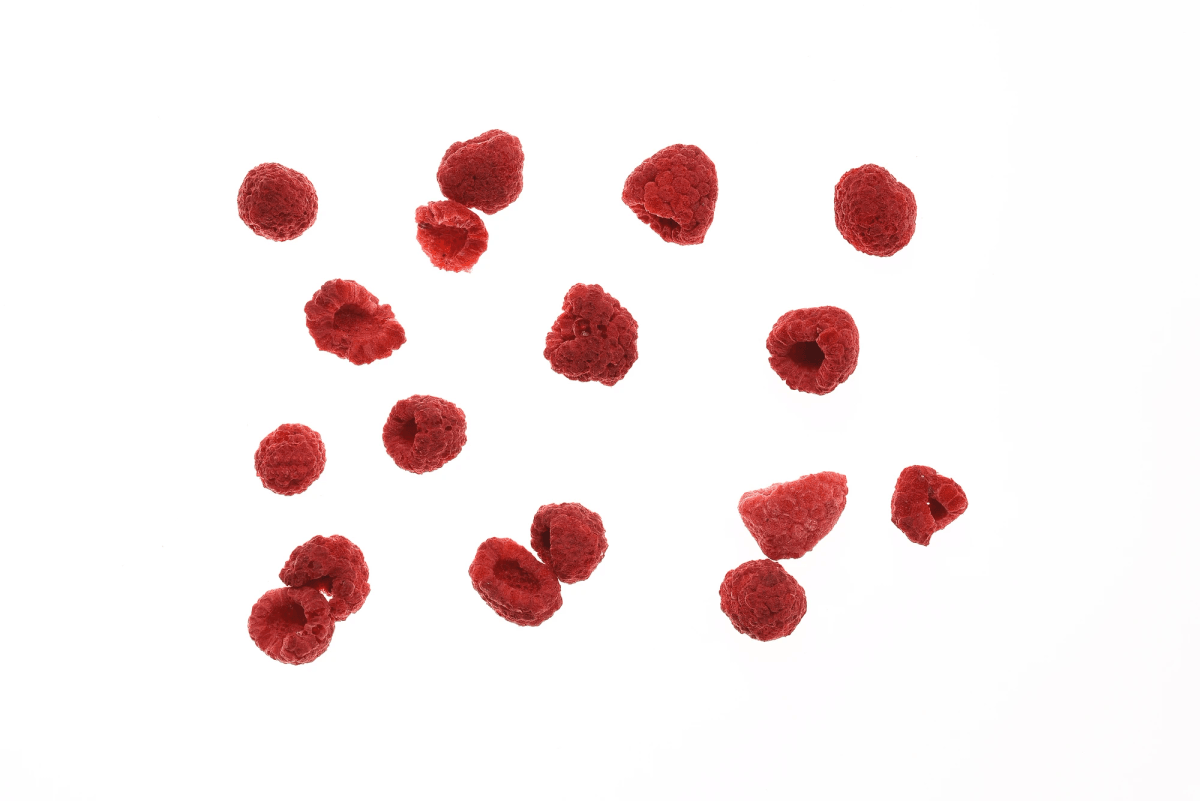 Delicious freeze dried raspberry ready for snacking Delicious freeze dried raspberry ready for snacking