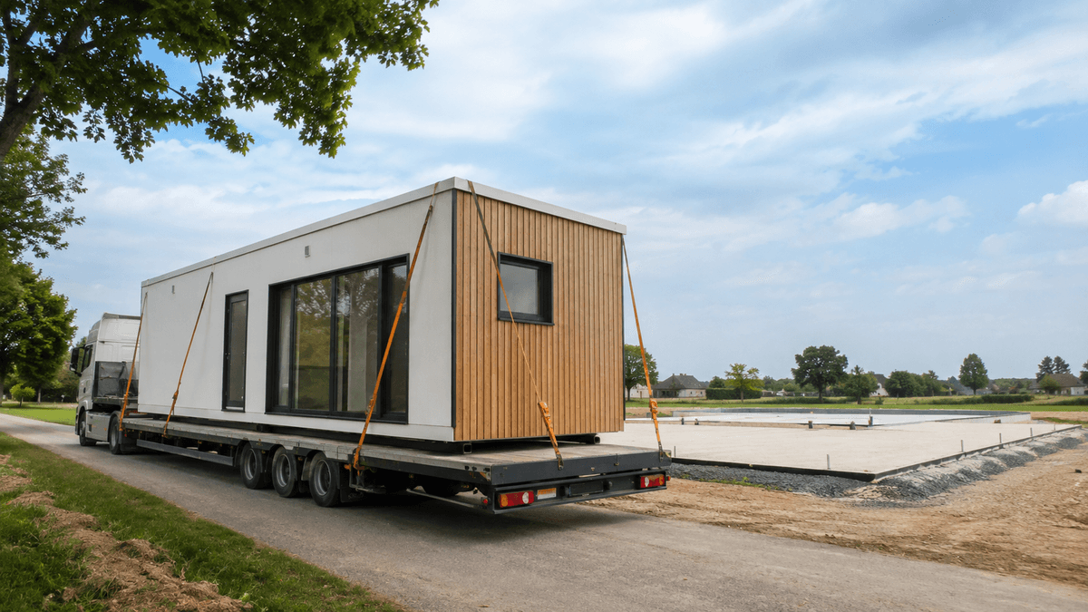 Casas prefabricadas transportables sobre camión Casas prefabricadas transportables sobre camión
