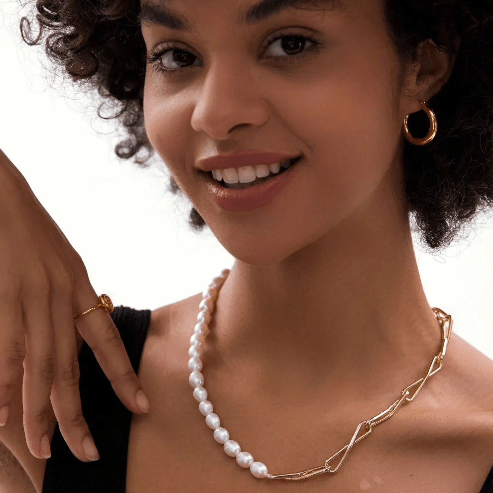 Stunning collection showcasing various styles of gold pearl choker necklace Stunning collection showcasing various styles of gold pearl choker necklace