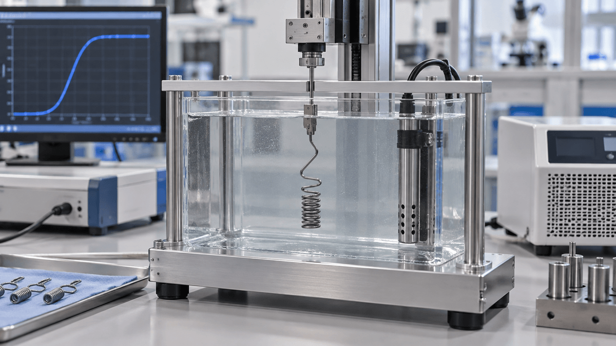 Shape memory nitinol wire secured in a precision heat-setting fixture Shape memory nitinol wire secured in a precision heat-setting fixture