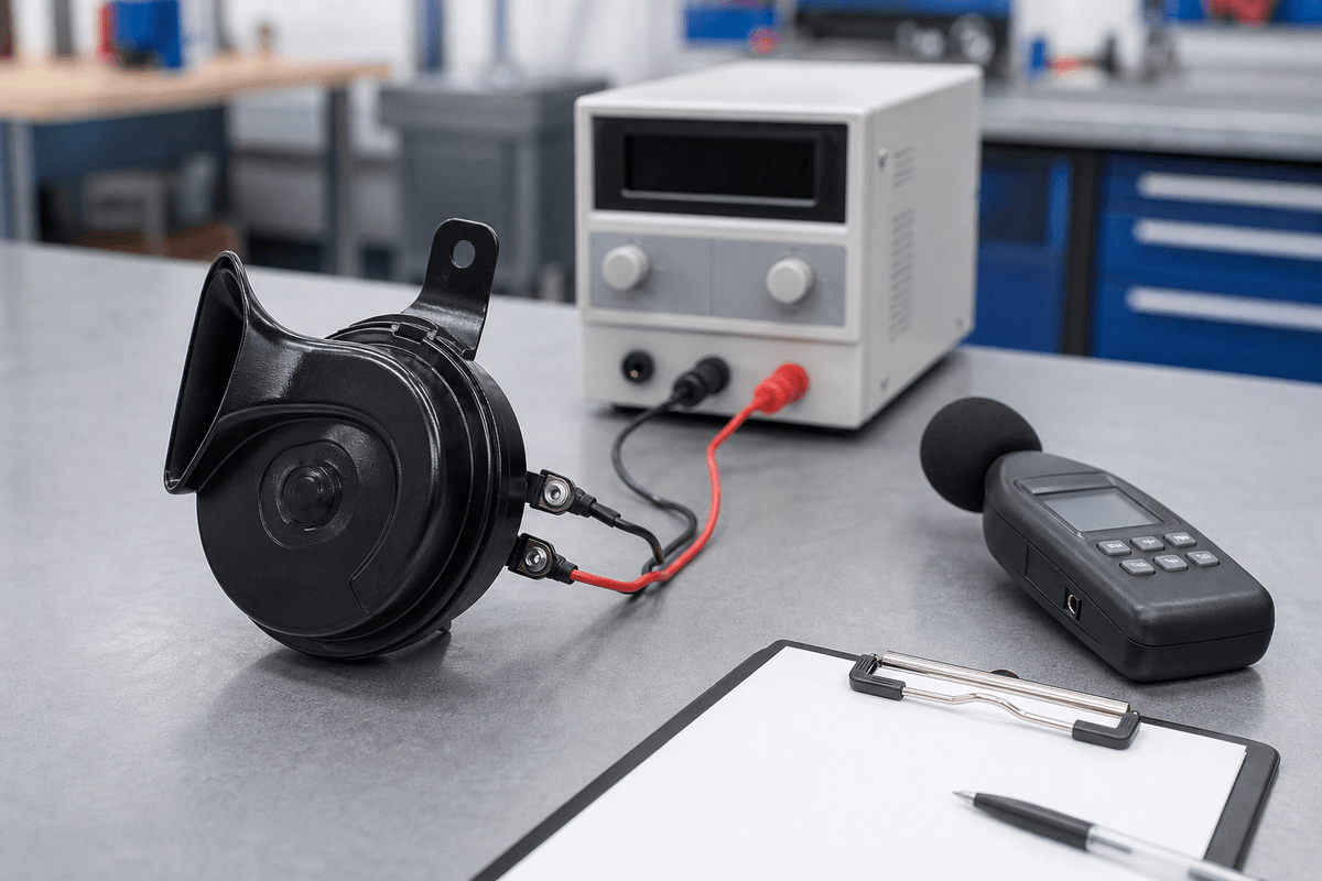 110dB 12V car horn sample sound test 110dB 12V car horn sample sound test