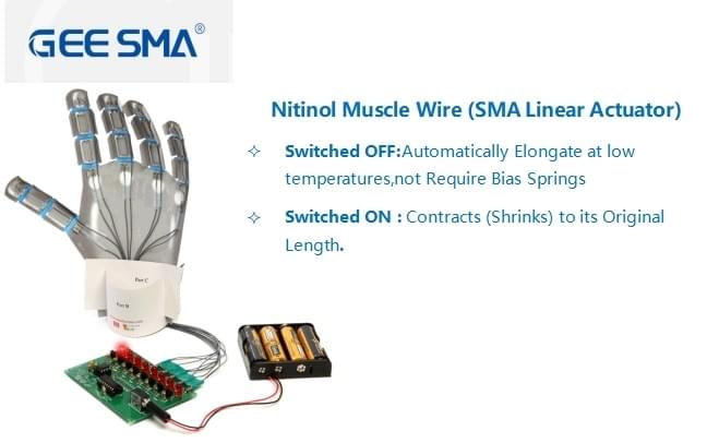 nitinol muscle wire used in advanced robotic hand design nitinol muscle wire used in advanced robotic hand design