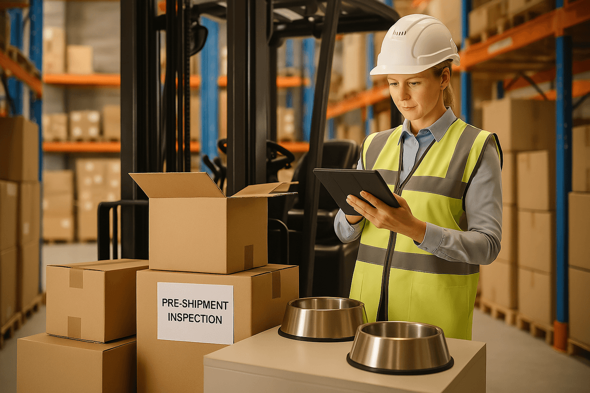 Pre-shipment Inspection process within a china factory setting. Pre-shipment Inspection process within a china factory setting.