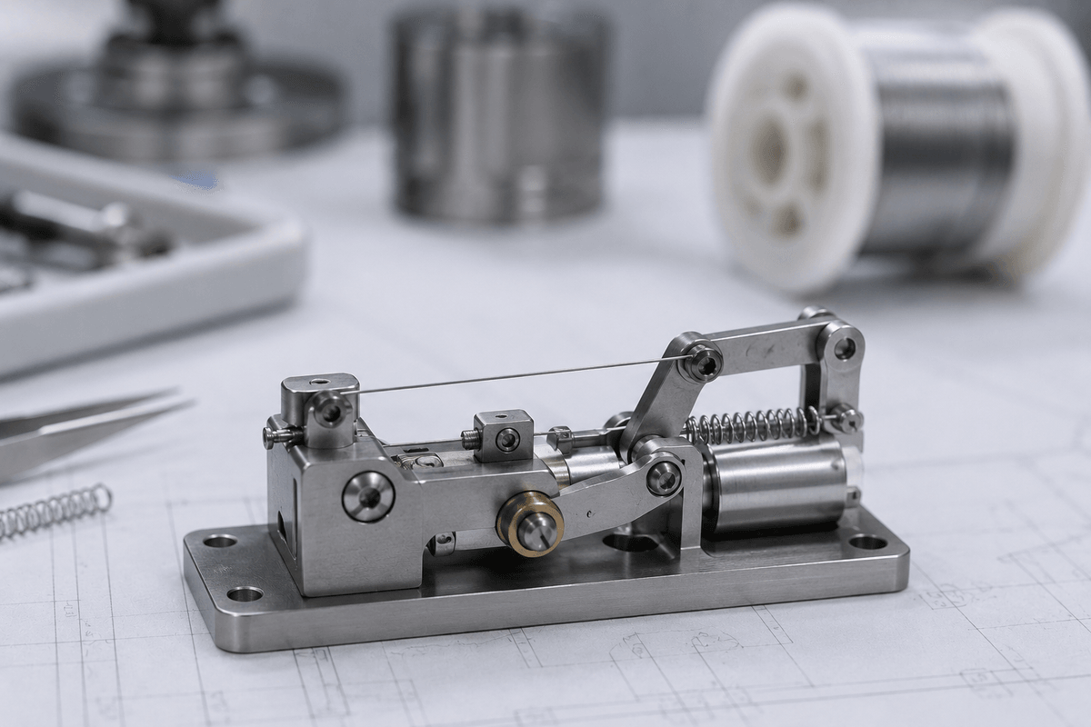 Shape memory metal nitinol actuator wire for compact motion Shape memory metal nitinol actuator wire for compact motion