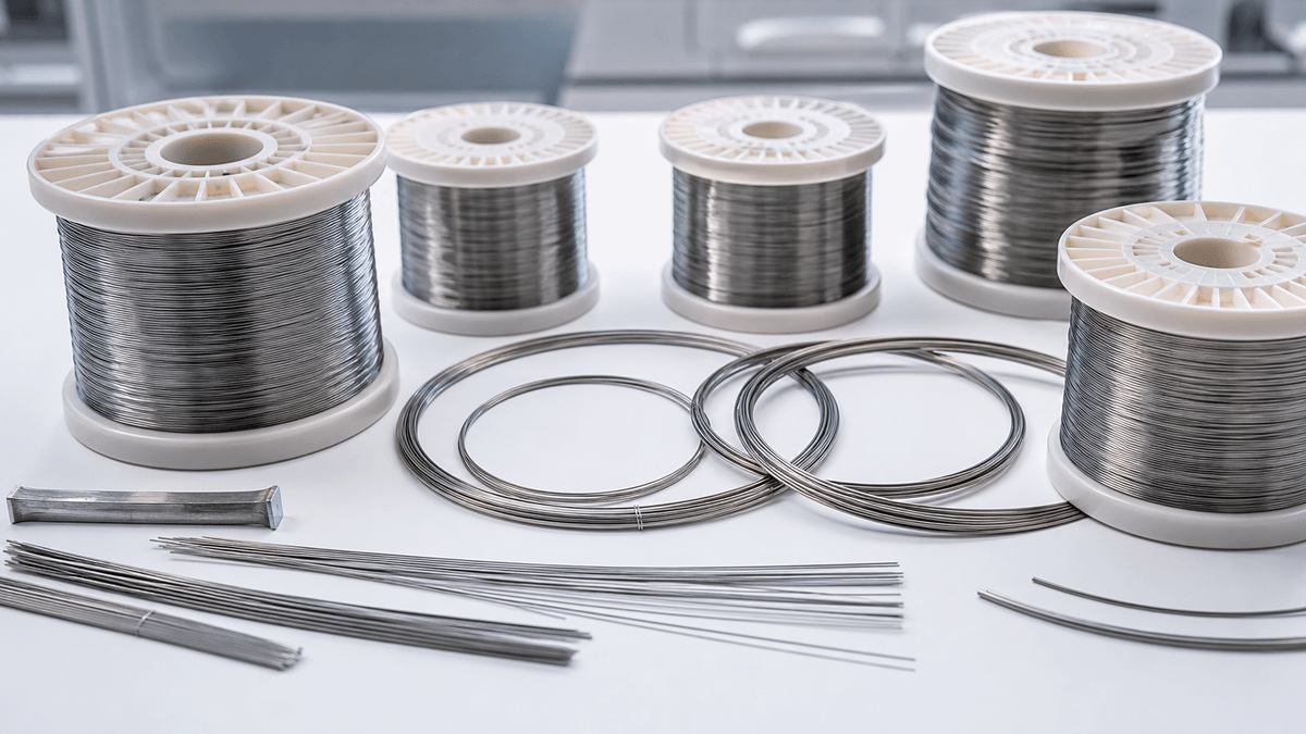Niti material forms including wire sheet foil rod tube and actuator stock Niti material forms including wire sheet foil rod tube and actuator stock