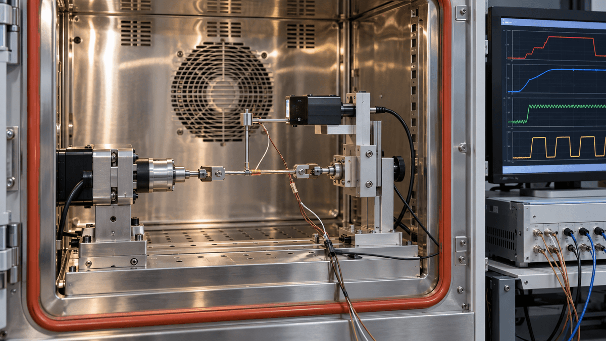 Nitinol actuator tested across load and ambient temperature conditions Nitinol actuator tested across load and ambient temperature conditions