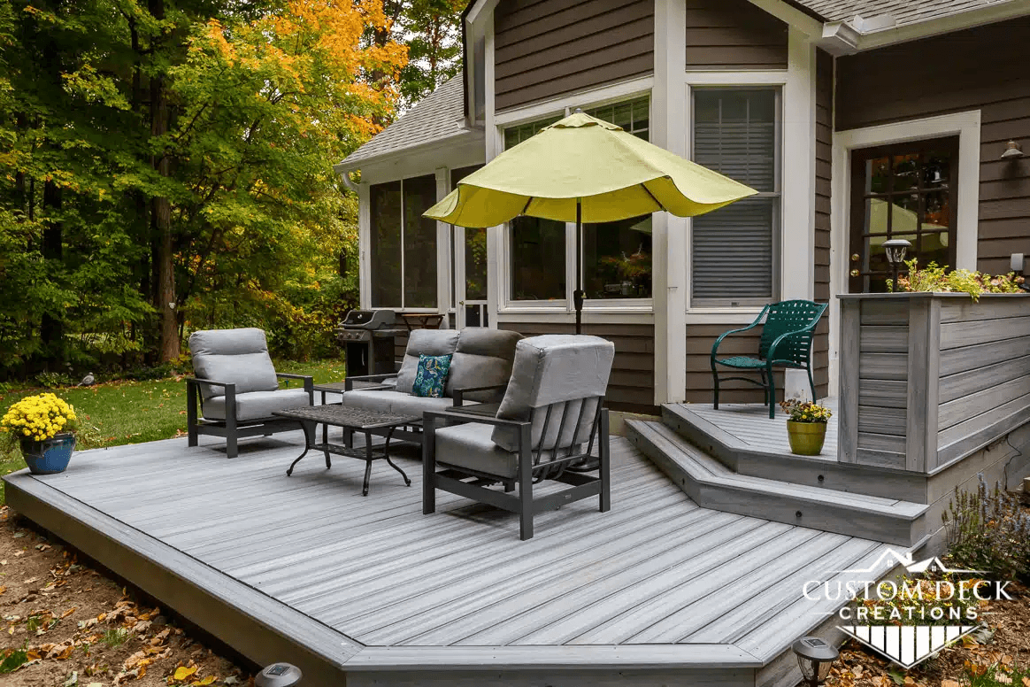 hollow core decking options displayed on a deck hollow core decking options displayed on a deck