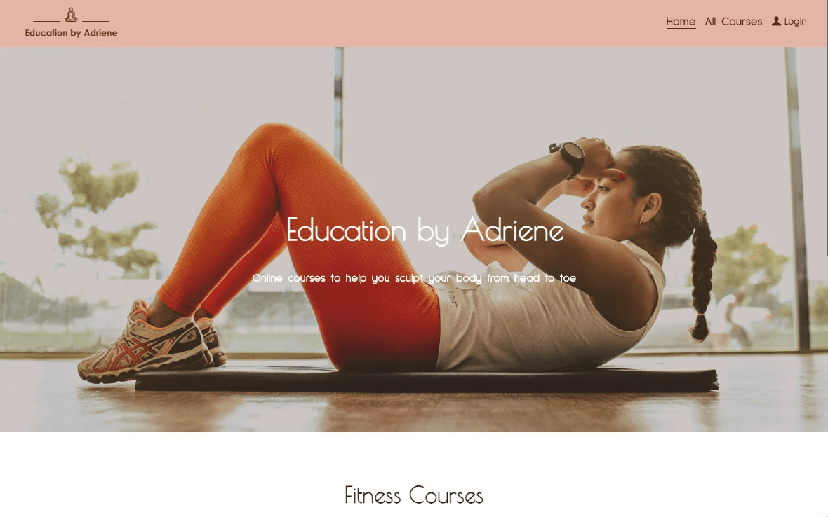 designing a homepage for a fitness coach with clear navigation designing a homepage for a fitness coach with clear navigation