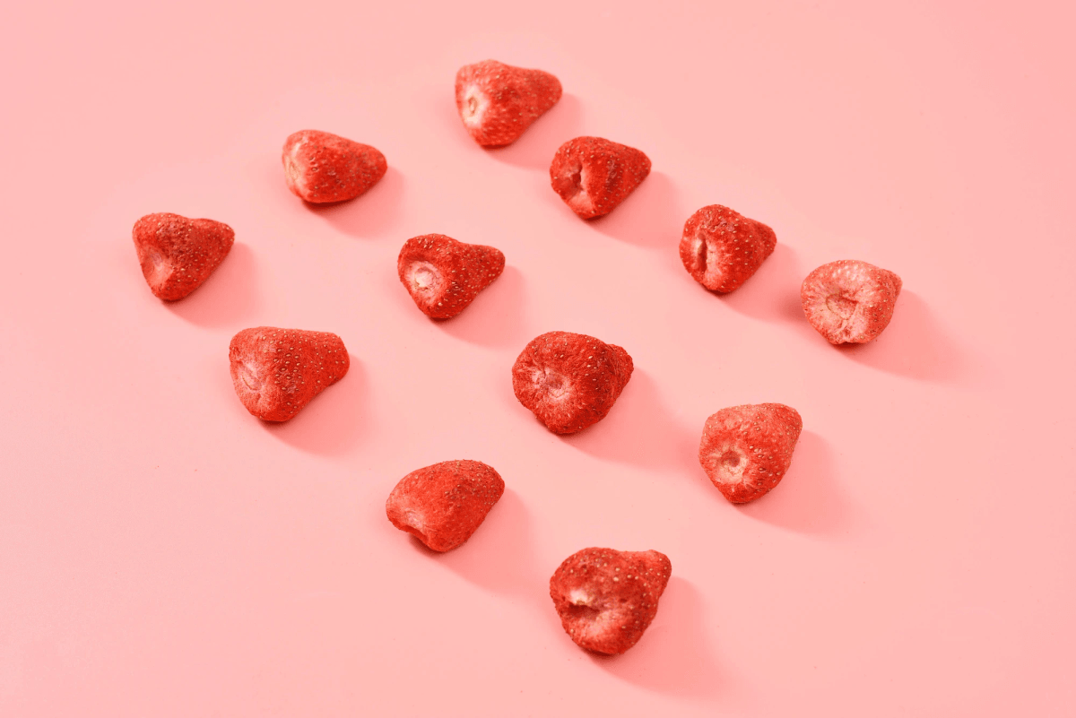 Delicious freeze dried strawberry used in various recipes. Delicious freeze dried strawberry used in various recipes.