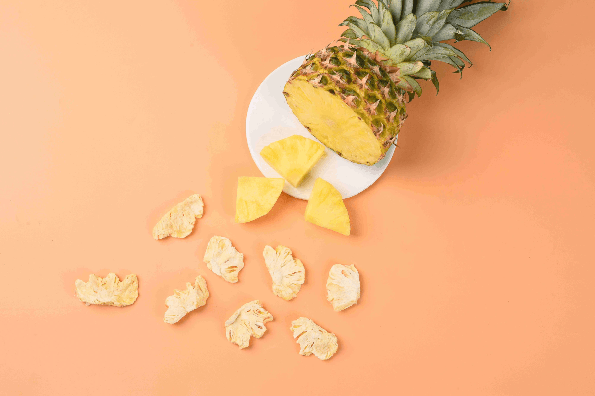 Delicious snacks featuring freeze dried pineapple in creative recipes. Delicious snacks featuring freeze dried pineapple in creative recipes.