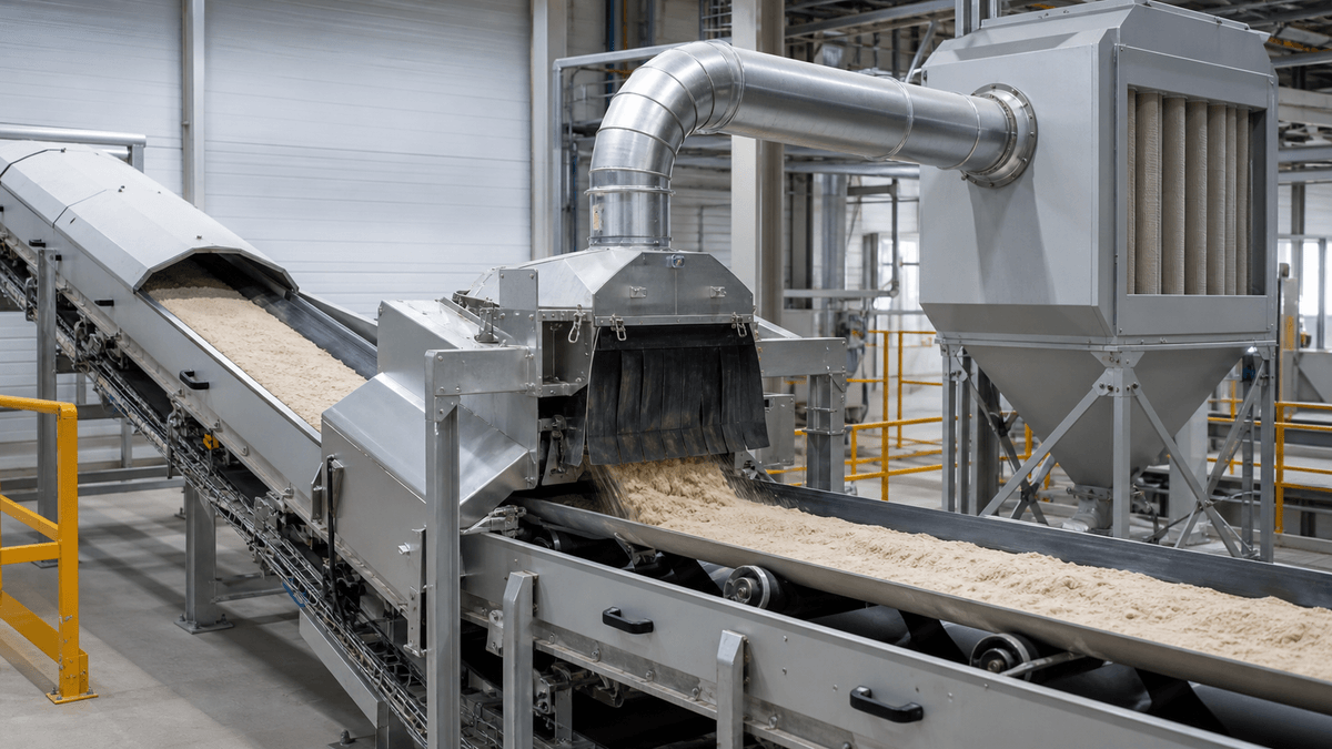 contained conveyor transfer point with industrial dust extraction contained conveyor transfer point with industrial dust extraction